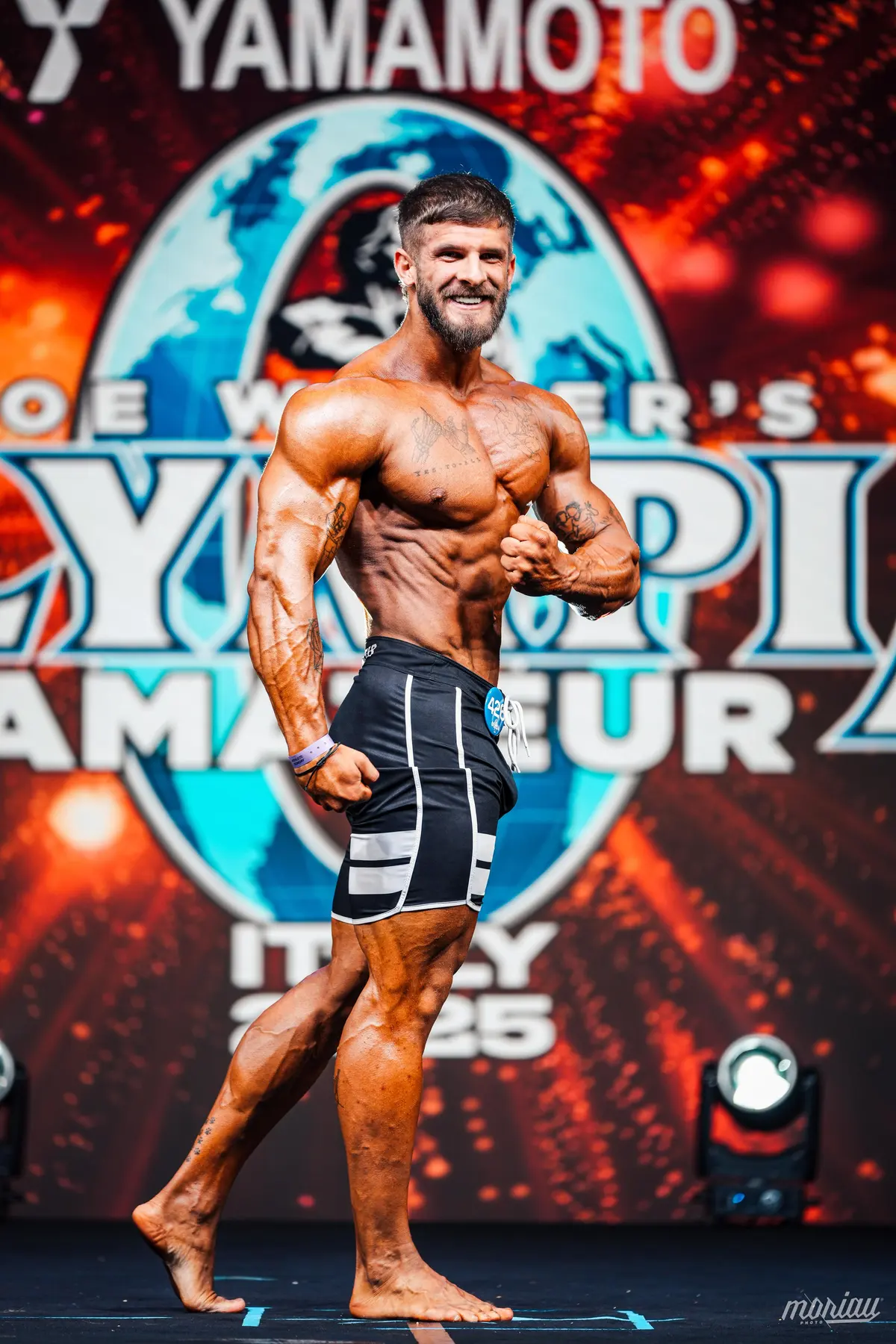 Ruja Tudor pe scena competiției Olympia Amateur Italia 2025