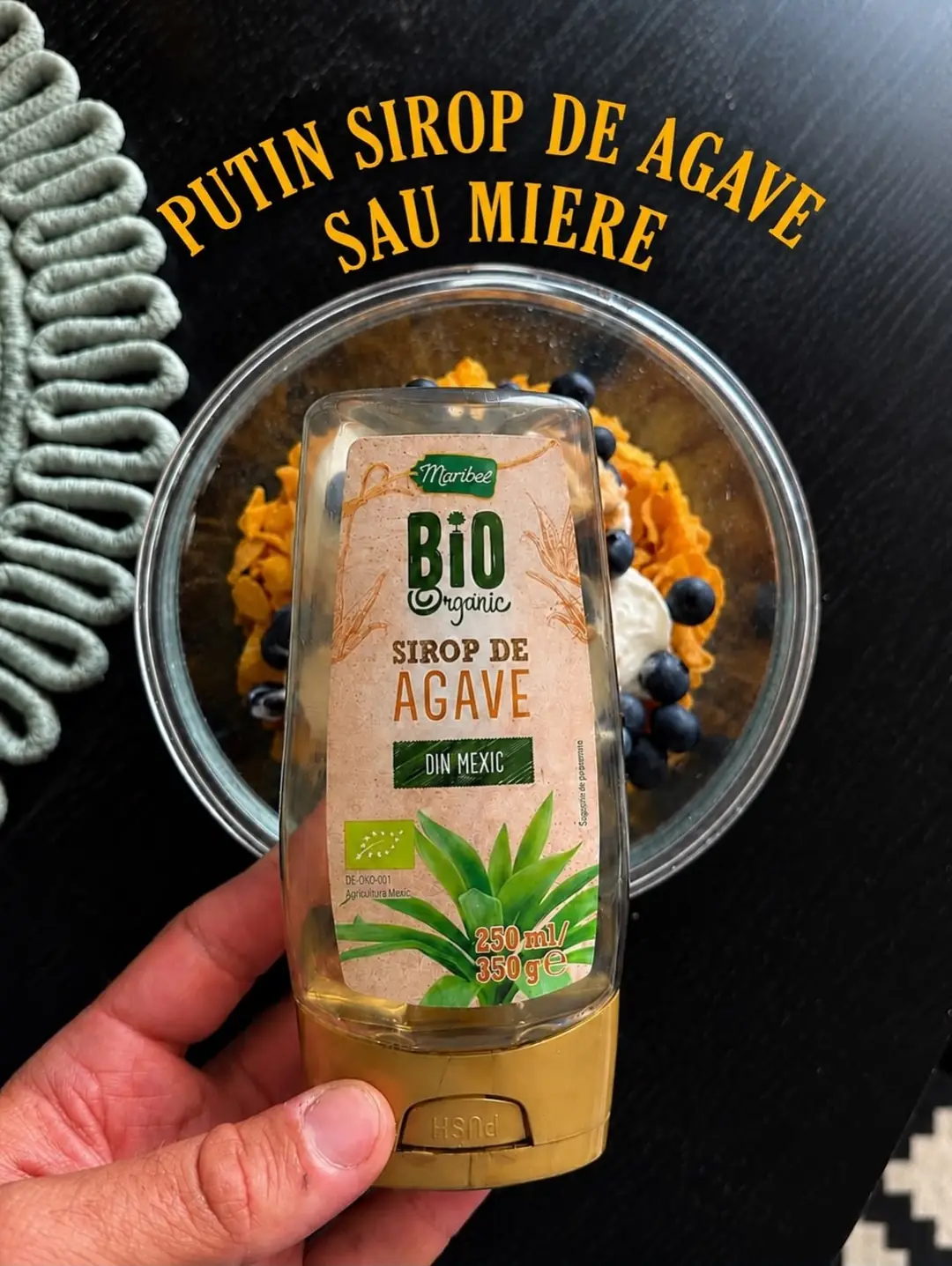 Sirop de agave bio, deasupra bolului