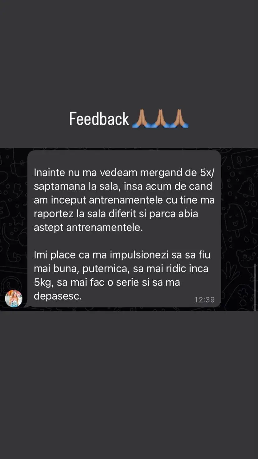 Mesaj de feedback de la un client — 1