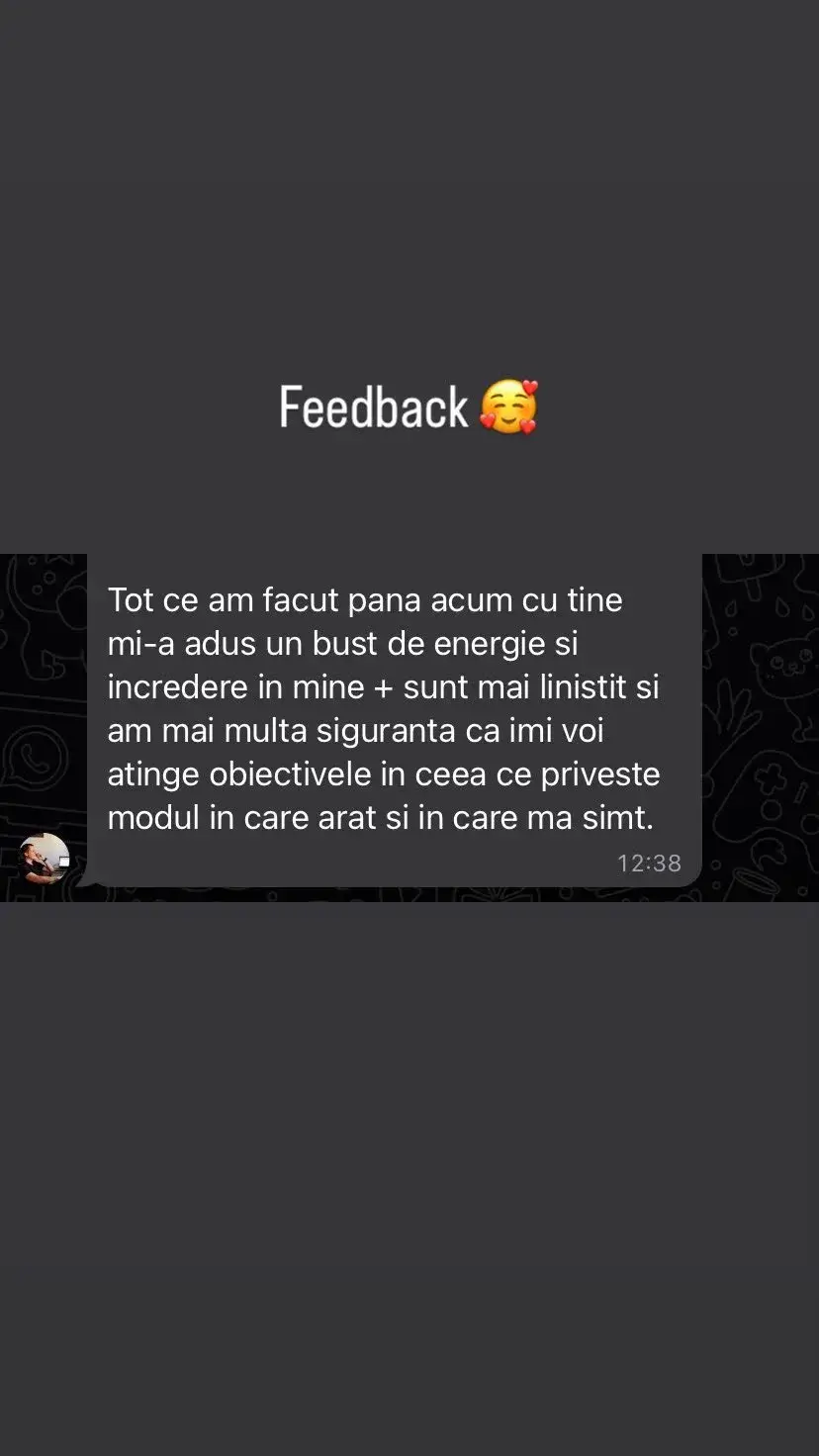Mesaj de feedback de la un client — 4